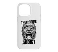 Custodia per iPhone 14 Pro Max True Crime Addict Impronte Digitali Urlo Divertente Criminologo