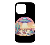 Custodia per iPhone 14 Pro Max UFO Alien Abduction Fox Desert Incontro