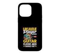 Custodia per iPhone 14 Pro Max Ukulele Player perché anche i chitarristi hanno bisogno di eroi
