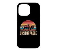 Custodia per iPhone 14 Pro Max Unstoppable Buffalo Bison Outdoor Vintage Graphic