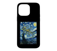 Custodia per iPhone 14 Pro Max Van Gogh Notte stellata Leafy Sea Dragon Art