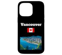 Custodia per iPhone 14 Pro Max Vancouver viaggio souvenir Canada amante della città bandiera canadese
