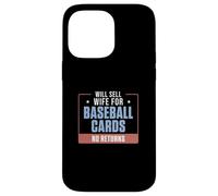 Custodia per iPhone 14 Pro Max Venderà la moglie per le carte da baseball senza ritorni collezionisti di carte