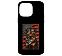 Custodia per iPhone 14 Pro Max Veterans Day USA American Flag Rottweiler