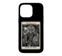 Custodia per iPhone 14 Pro Max Vichinghi Figli di Odino Norreno Warrior Valhalla Odin Tarocchi
