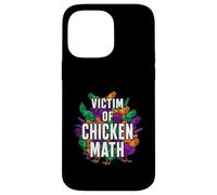 Custodia per iPhone 14 Pro Max Victim Of Chicken Math Funny Backyard Poultry Farmer