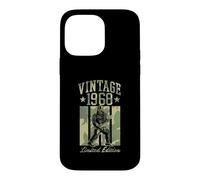 Custodia per iPhone 14 Pro Max Vintage 1968 Bigfoot Sasquatch Theme Chitarra Edizione Limitata