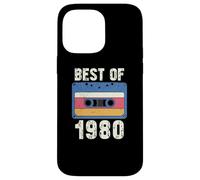 Custodia per iPhone 14 Pro Max Vintage 1980's Kid Retro Born In the 1980 Cassette