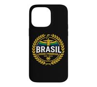 Custodia per iPhone 14 Pro Max Vintage Brasil Ordem e Progresso Cristo Redentore Grafica
