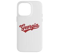 Custodia per iPhone 14 Pro Max Vintage Georgia Script Classic Embroidered Style
