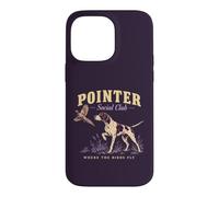 Custodia per iPhone 14 Pro Max Vintage Pointer Bird Caccia Cane Dove Gli Uccelli Volano