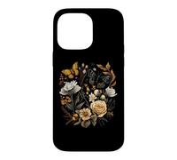 Custodia per iPhone 14 Pro Max Vintage Pressed Flowers Butterflies Floral Boho Wildflowers
