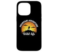 Custodia per iPhone 14 Pro Max Vintage Retro Mountains Outdoor Wildlife Mountain Adventure
