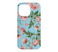 Custodia per iPhone 14 Pro Max Vintage Rosa Rosa Rose Su Un Uovo Di Robin Sfondo Blu