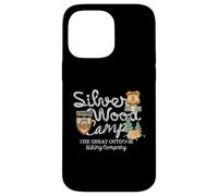 Custodia per iPhone 14 Pro Max Vintage Silver Wood Camp The Great Outdoor Escursioni