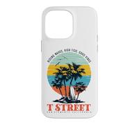 Custodia per iPhone 14 Pro Max Vintage T Street San Clemente California Retro Surf tramonto