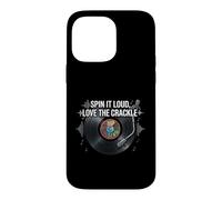 Custodia per iPhone 14 Pro Max Vinyl Record Collector Spin It Loud Love The Crackle