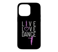 Custodia per iPhone 14 Pro Max Vivi ama balla devi ballare la vita mia passione è la danza.