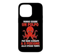 Custodia per iPhone 14 Pro Max Vorrei essere un polpo Umorismo marino