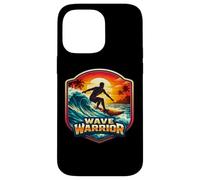 Custodia per iPhone 14 Pro Max Wave Warrior Surfer Citazione Amante Surf Board Ocean Fun