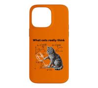 Custodia per iPhone 14 Pro Max What Cats Really Think Funny Cat Physics Humor Men Women