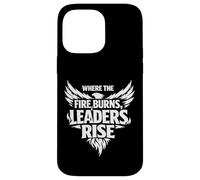 Custodia per iPhone 14 Pro Max Where the Fire Burns Leaders Rise Scouting Campfire Camping