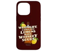 Custodia per iPhone 14 Pro Max Whiskey Quote When Life Hands You Lemons Whiskey