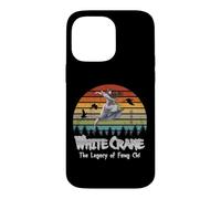 Custodia per iPhone 14 Pro Max White Crane/L'eredità di Fang Chi/Manga Style Design