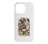 Custodia per iPhone 14 Pro Max White Lady - Elegante cocktail di mezzanotte
