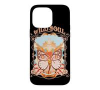 Custodia per iPhone 14 Pro Max Wild Soul Farfalla Mistico Retro Art