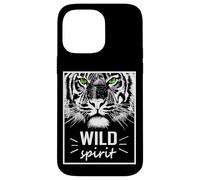 Custodia per iPhone 14 Pro Max Wild Spirit Tiger Quotes Summer Illustration Graphic Design