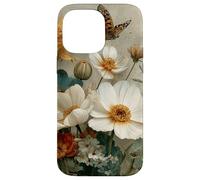 Custodia per iPhone 14 Pro Max Wildflower Butterfly Floral Botanical Nature Flower Vintage