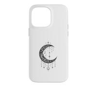 Custodia per iPhone 14 Pro Max Witchy Crescent Moon Gothic Celestial Lunar Design