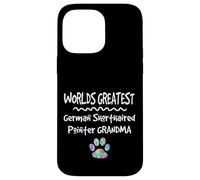 Custodia per iPhone 14 Pro Max Worlds Greatest Tedesco Capelli Corti Puntatore Nonna Cane Zampa