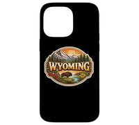 Custodia per iPhone 14 Pro Max Wyoming Souvenir Stato Visitatore Memorabilia Viaggiatore Turistico