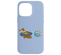 Custodia per iPhone 14 Pro Max Yogi Bear Yogi and Boo Boo Going Swimming