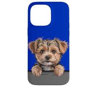 Custodia per iPhone 14 Pro Max Yorkipoo Carino Peeking Yorkie Poo Mix Dog Lover