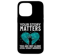 Custodia per iPhone 14 Pro Max Your Story Matters Support Sexual Assault Awareness Gifts