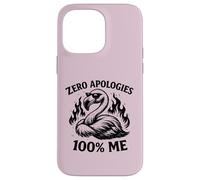 Custodia per iPhone 14 Pro Max Zero scuse 100 Me Confident Flamingo