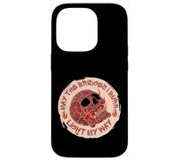 Custodia per iPhone 14 Pro May The Bridges I Burn Light My Way Skull Gothic Graphic