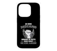 Custodia per iPhone 14 Pro Mécano Mécanicien Humour Clé Plate Atelier Mécanicien