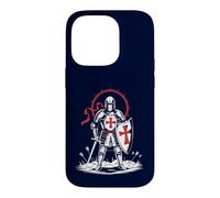 Custodia per iPhone 14 Pro Medieval Knight Crusade Inghilterra Inglese St George Storico