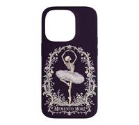 Custodia per iPhone 14 Pro Memento Mori - Ballerina gotica con scheletro