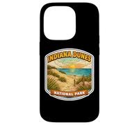 Custodia per iPhone 14 Pro Memorabilia delle vacanze souvenir del parco nazionale delle dune dell'Indiana