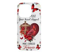 Custodia per iPhone 14 Pro Memorial Cardinal Il momento in cui il tuo cuore si è fermato per sempre Arte