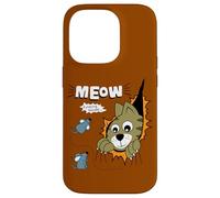 Custodia per iPhone 14 Pro Meow Finding Mouse, Cats & Mice Illustration Graphic Designs