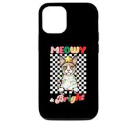 Custodia per iPhone 14 Pro Meowy And Bright Cornish Rex Cat Christmas Groovy Cats