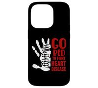 Custodia per iPhone 14 Pro Mese del cuore americano - Diventa rosso per la consapevolezza delle malattie cardiache