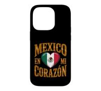 Custodia per iPhone 14 Pro Messico en Mi Corazon Orgoglio messicano