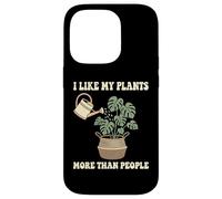 Custodia per iPhone 14 Pro Mi piacciono le mie piante più delle persone Hobbyist botanico